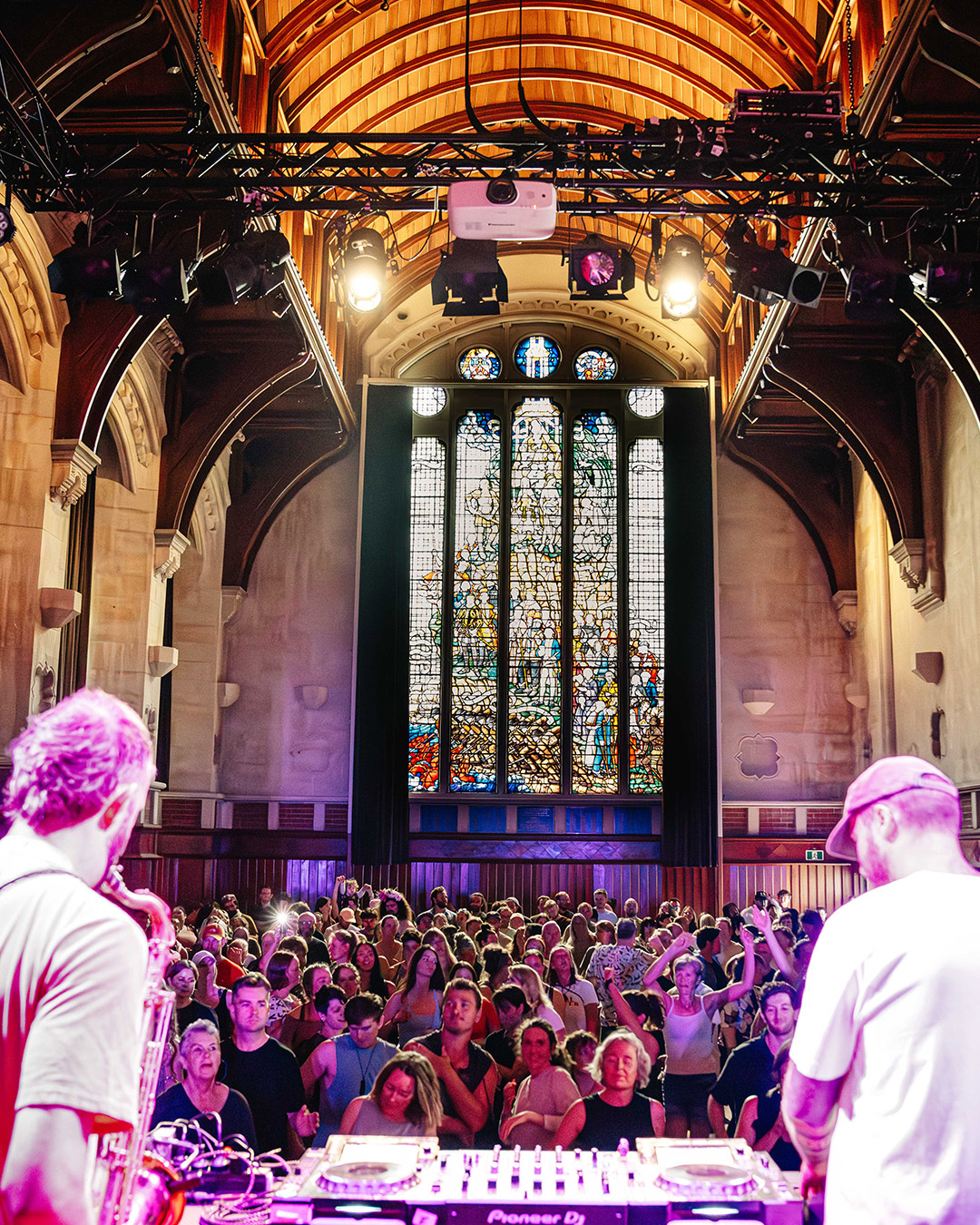 Night Music performing — crowd view